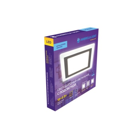 Lamp built -in Sovedidous Ambrella Download DCR396 with backlight, 18W, LED, white color-3