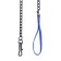 Metal leash, 120 cm x 3 mm, black