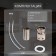 Kitchen mixer Zein Z86, single -leaf, cartridge ceramics 40 mm, stainvated. Steel, black
