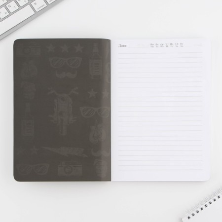 Diary A5+, 100 l. Soft region. Soft-Tach "Male"-2