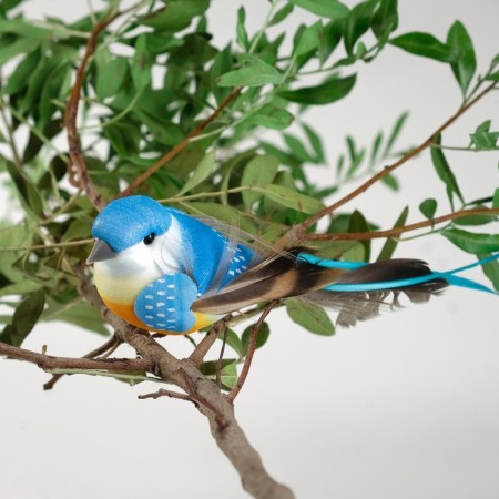 Decor on the clothespin of bird mix set 3pcs 4449372-1