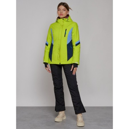 Ski jacket female winter, size 50, light color-7