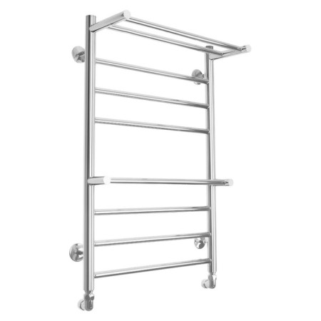 Water heated towel rail Domoterm "Medea" P8, 500x800 mm, 2 shelves, chrome