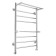 Water heated towel rail Domoterm "Medea" P8, 500x800 mm, 2 shelves, chrome