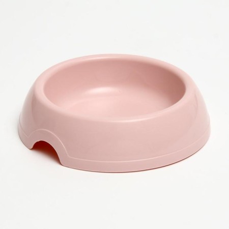 A bowl for cats and dogs 200 ml, 14.5 x 3 cm, pink
