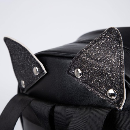 Baby backpack for girls with sparkles "cat", removable elements, 27x23x10 cm-4