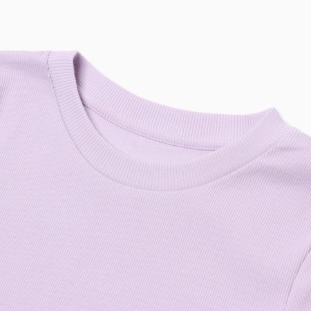 Women's T -shirt shortened, lavender color, size 42 (s)-5