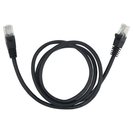 Buro UTP 4 pairs of CAT5E CCA Molded 1m Black RJ-45 (M) -RJ-45 (PACK.: 1pc)