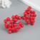 Decor for creativity "Berries" length 1.2 cm, red