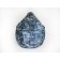 Medical pear chair, size 120x70 cm, print central denim, velor