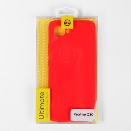 Red Line Ultimate case for Realme C30, silicone, red-4