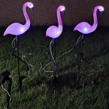 Светильник светодиодный "Фламинго" 6LED 22х6.5х52.5 на солнечн. батарее бел. аккум. NI-M