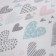 Fleet blanket "Multi -colored hearts", size 150x200 cm