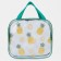 Lightning cosmetic bag, green/transparent color