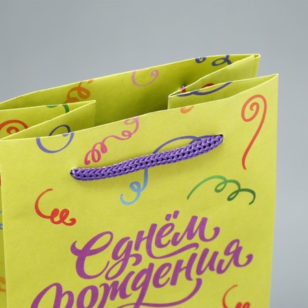 Gift package for a bottle, packaging, "Birthday", 36 x 13 x 10 cm-6