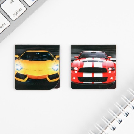 Gift set “He who can do everything”, notebook A6, 32 sheets, stickers, magnetic bookmarks-3