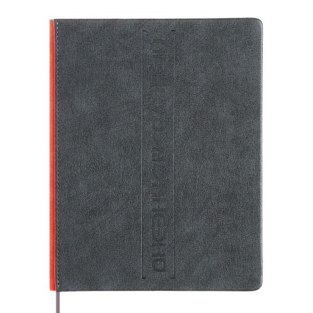 Universal diary for grades 1-11 Oxford, a solid cover of artificial leather, lies, 48 ​​sheets, coral spine
