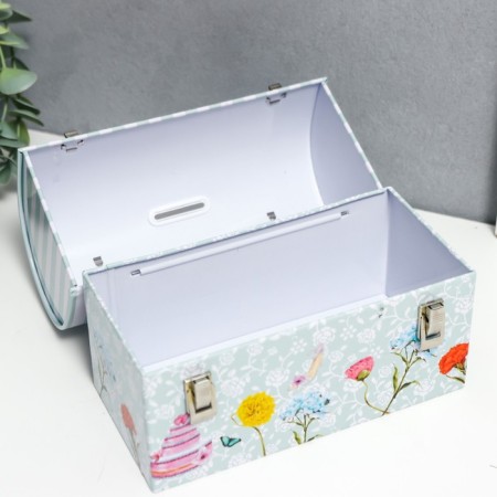 Piggy bank Metal chest "Cake" 13.5x17.2x8.2 cm-3
