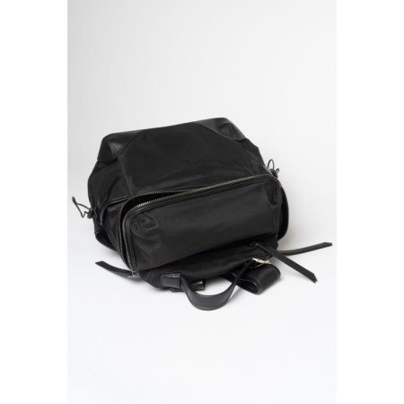 Women's backpack, textiles, Ludor black, 38x14x34 cm-4