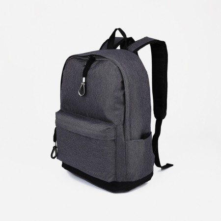 Young backpack from the textiles on lightning, Fulldorn, 3 pockets, color gray color