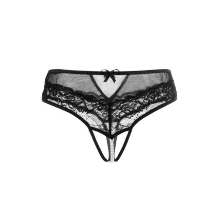 Erotic panties with pearl thread Erolata Joan, Black (42-44)-6