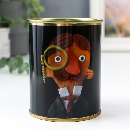 Socks in the bank "Your tea and socks, sir" (inside socks are male, black color)