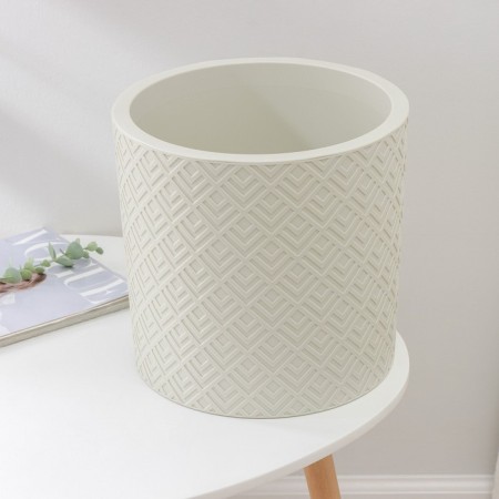 Kashpo for flowers with an insert “Etna”, 9.5 l, d = 28 cm, h = 27 cm, white color-1