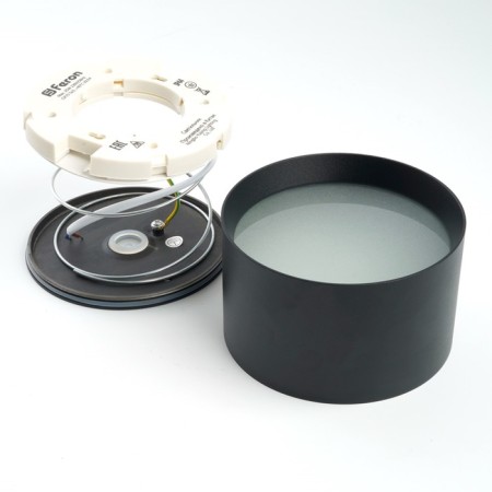 Ceiling Feron Feron HL373, IP44, GX70, 25 W, 115x115x73 mm, black color black-3
