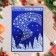 Stickers on the windows "New Year" forest, smoke, 38x30 cm