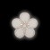 Reflective thermonacle "flower", d = 6.3 cm, color gray color