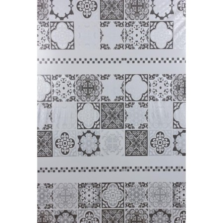Curtain for the bathroom Cementine, 180 x 200 cm, PVC, gray-1