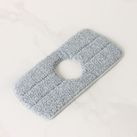 Rectangular Raccoon Rectangular Nazveka, with a neckline, 30 × 14.5 cm, microfiber, gray color gray-5