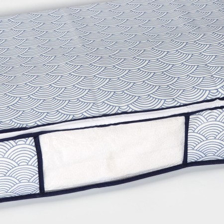 Cofr for storing things "Wave", 80 × 45 × 15 cm, blue color-2