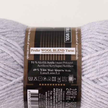 Yarn "Lanagold" 51% acrylic, 49% wool 240m/100g (684 ashes. Mel.)-3