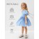 Платье нарядное детское MINAKU: PartyDress, цвет голубой, рост 98 см