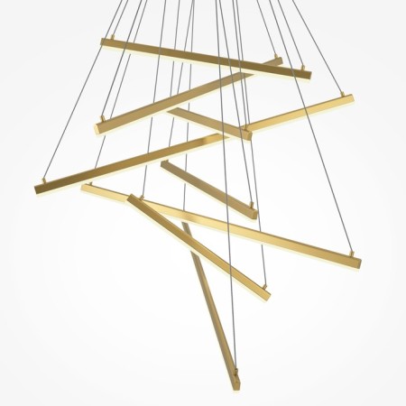Suspension lamp Maytoni Mod016PL-L96GK, LED, 90 W, 1010x3200 mm, 2900 lm, gold-2