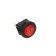 The keyboat REXANT RWB-106, Round, 250V, 3A (3C), On -off, Micro, Red, C under under