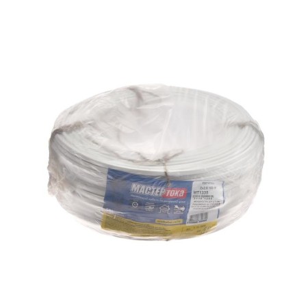 The wire "Master of current" Pugnpbm, section 2x2.5 mm2, 100 m, white-3