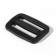 The buckle is regulatory, two -sided, internal width - 25 mm, thickness - 4 mm, 10 pcs, black color