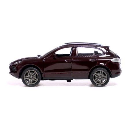 Metal car "Kaen", inertia, 1:32, doors, light and sound effects, brown color open-1