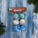 Set of balls plastic D-4.5 cm, 6 pcs "Laura" silver blue
