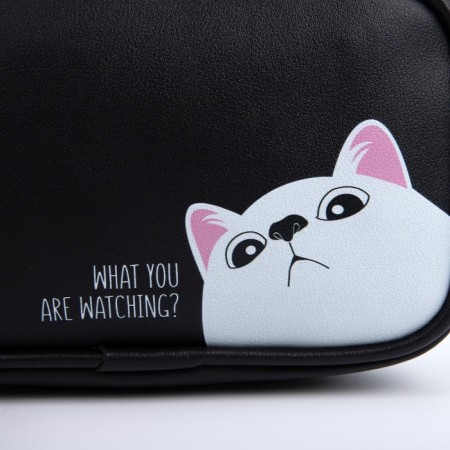 Bag children's What Are You Watching?, On the strap, black, 18x11x6 cm-3