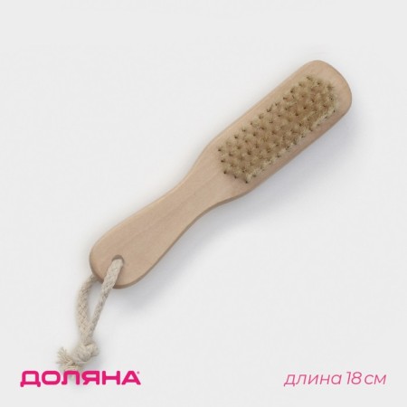 Body brush with a handle of a share, natural bristles-1