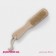 Body brush with a handle of a share, natural bristles