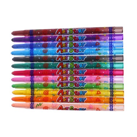 Loads wax 12 colors Crown Art Story, twisting rod-2