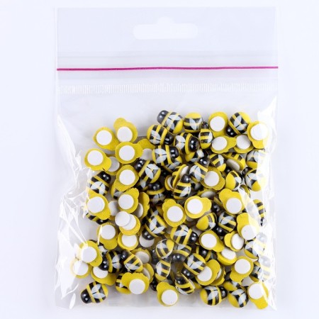 A set of decorative stickers "Bees" 100 pcs., 1.5 × 1.3 cm-3