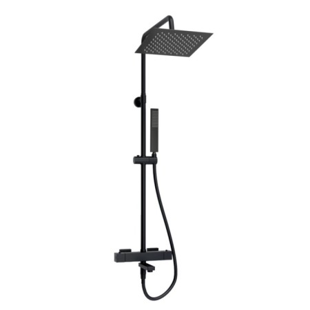 The shower system wasserkraft a299.255.218.bm Thermo, tropical shower, thermostat, black