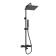 The shower system wasserkraft a299.255.218.bm Thermo, tropical shower, thermostat, black