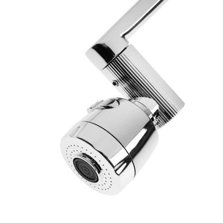 Kitchen mixer Zein Z3707, adjustable pouring 25 cm high, aerator 2 mode, chrome-8