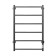 The electric heated towel "Dvin" R Neo, 800x500 mm, 1 "-1/2", black